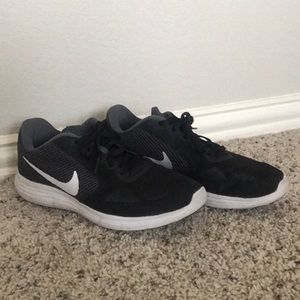 Black Nike shoes